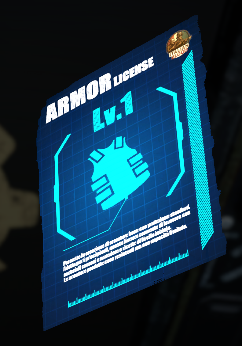 Armor License Lv1