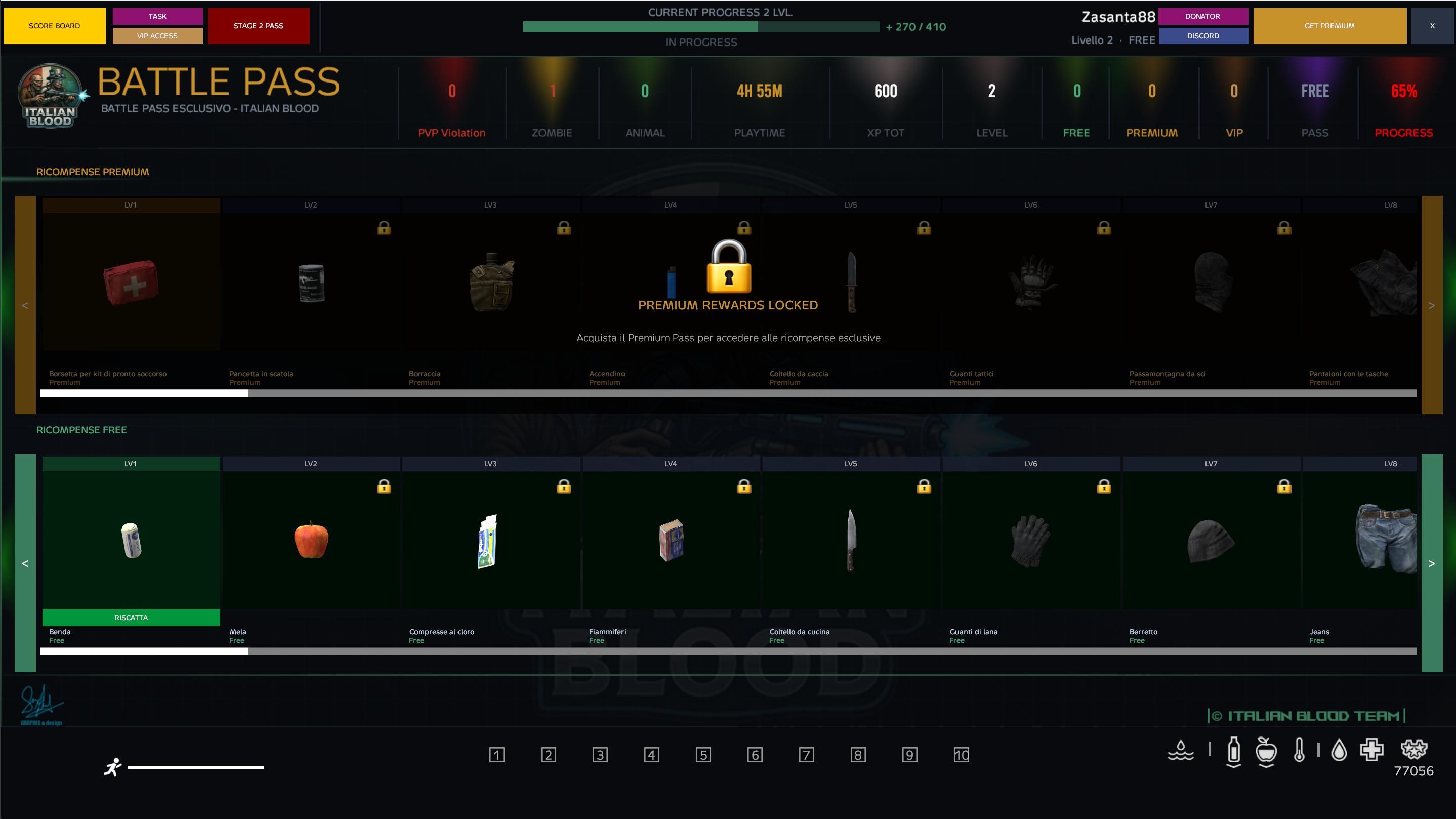 Menu Battle Pass